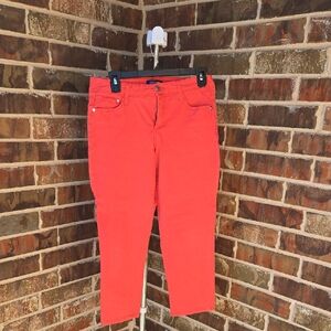 Bandolino Vivid Red Cropped Jeans